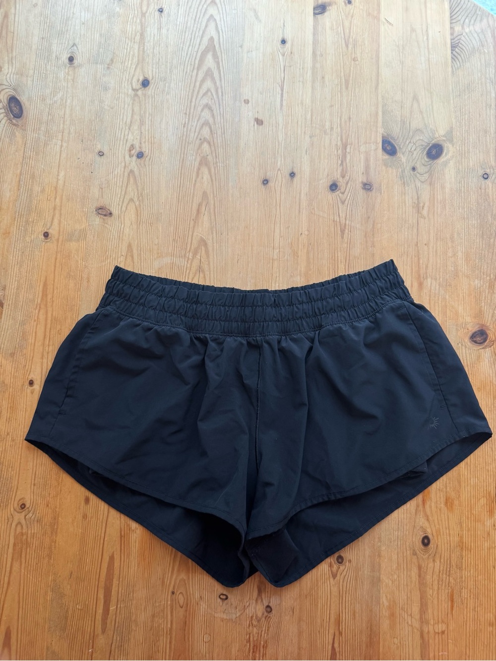 Black Women's Athletic Shorts (Spandex Lined/ Undershorts) - Women’s M